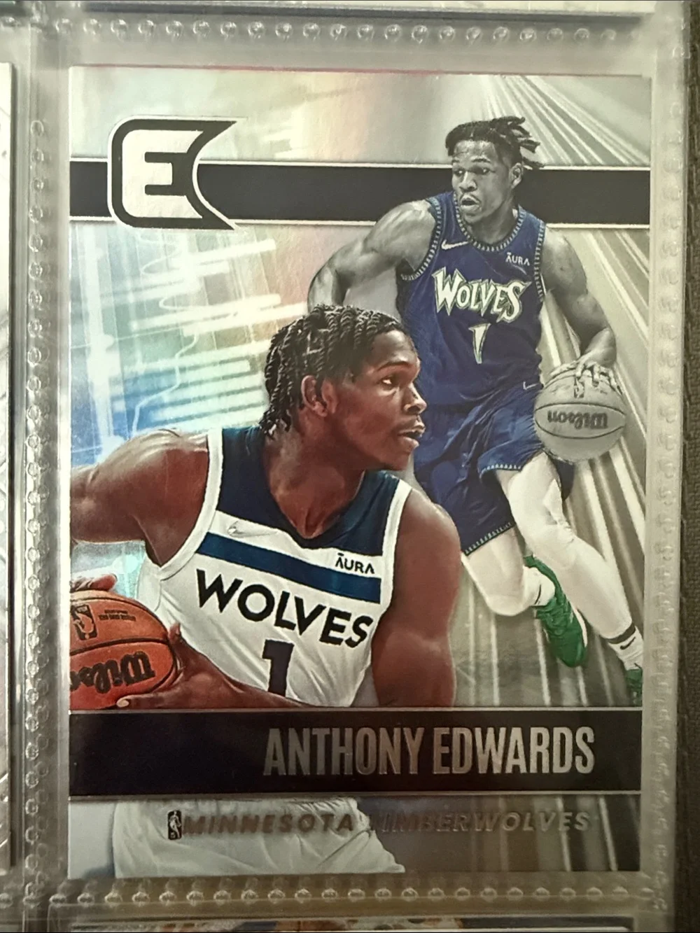 Anthony Edwards Minnesota Timberwolves Basketball Card - Blue/White